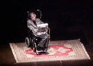 Dr. Hawking on a really nice rug