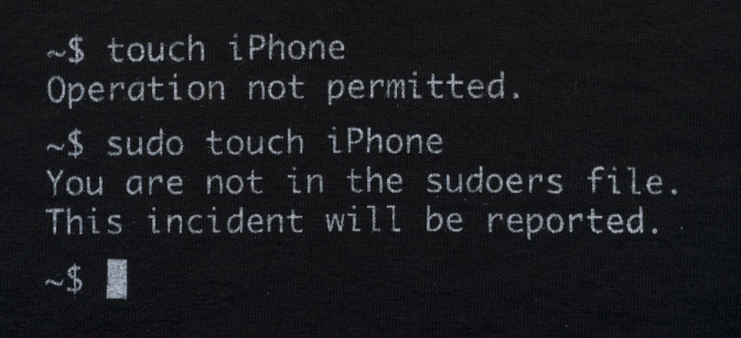 iPhone t-shirt